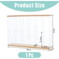 thumbnail image 4 of Clear Minifigures Display Case Acrylic Display Case with Black Base 2 Tier Showcase with 6 Grids Wall Mounted Storage Box, 4 of 9