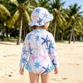 thumbnail image 5 of Girls Swimsuit One Piece Soft Girl Bathing Suit Modest Ruched Girls Swimwear Contrast Girls Swimsuits Size 10-12, 5 of 6