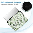 thumbnail image 2 of FORMRS 13-13.3 inch Laptop Sleeve Case Soft Carrying Quilted Computer Bag Cover, Green Leafy Pattern, 2 of 7