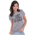 thumbnail image 4 of Funny Group of People No Thanks Joke Womens Fitted Plus Size Graphic Tee Brisco Brands 2X, 4 of 5