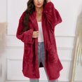 thumbnail image 7 of Men Hooded Cardigan Oversized Fuzzy Fleece Blanket Hoodie Jacket Plush Sherpa Winter Fall Coat Soft Outerwear, 7 of 7