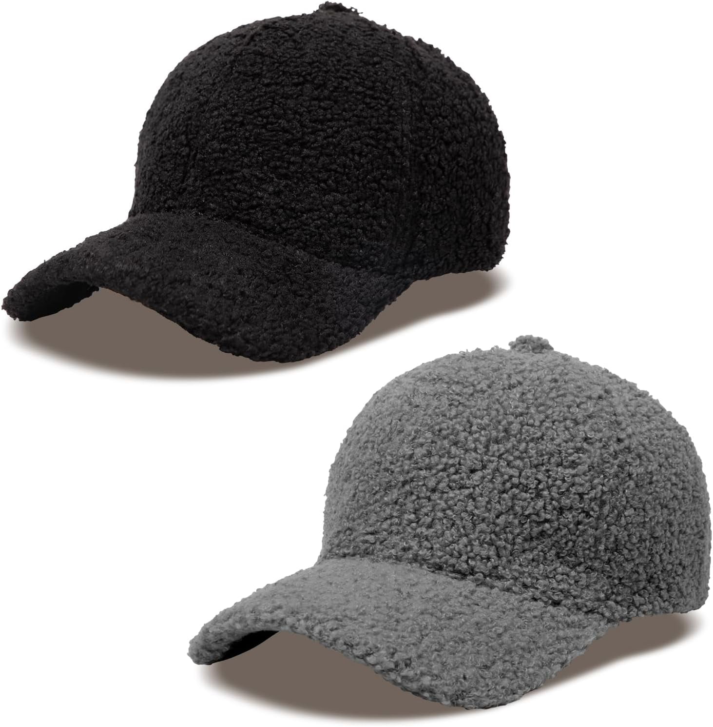 Women\'s A Gray Winter Warm Classic Wool Adjustable Baseball Style Hat Cap Women Corduroy Baseball Cap Autumn and Winter Adjustable  main image 3
