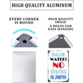 thumbnail image 3 of WWS-Metal No Lifeguard On Duty Swim At Your Own Risk Pool Sign For Rules Signs Safety Outdoor,12x8inch Aluminum, Fade Resistant, 3 of 4