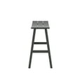 thumbnail image 5 of GARDEN 29" Inches Adirondack Plastic Outdoor Bar Stools (Set of 2), Gray, 5 of 7