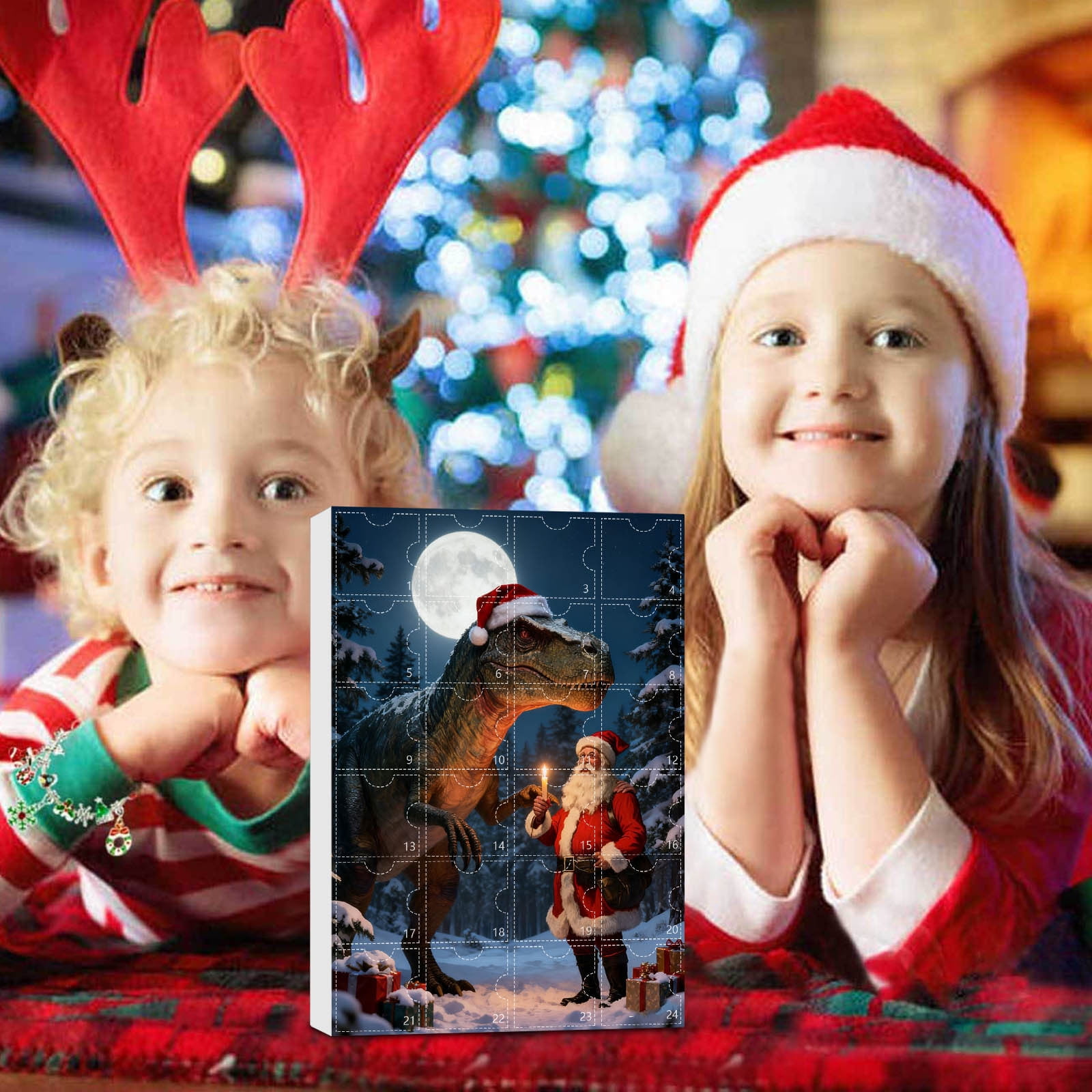 Calendrier De L'Avent Dragon 2025 - 24 Jours - Acrylique 2D - Décoration De Noël Pour Table Ou Mur