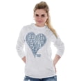 thumbnail image 5 of Faith Love God Heart Christian Women's Long Sleeve T Shirt Brisco Brands X, 5 of 6