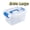 Extra Large-32.8x22.8x19.4cm, variant on Transparent Storage Box with Lid - Stackable Clear Plastic Organizer for Living Room Bedroom Toys Clothing, Home Clutter Solution