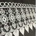 thumbnail image 4 of White Macrame Lace Medallion Window Curtain Valance, 4 of 5
