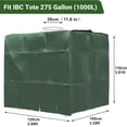 thumbnail image 2 of Tarpaulin for 1000L IBC Tank, Water Tank Cover Tank Protective Cover Dustproof Tank Cover Green -120 x 100 x 116cm, 2 of 5