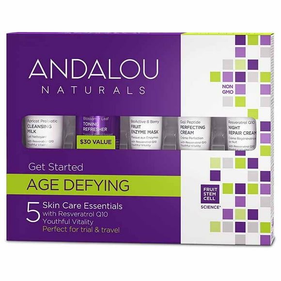 Andalou Naturals - Get Started Age-Defying Skin Care Kit, 5-Pack