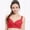 Red, variant on Lulshou Plus-size Yoga Sports Bra - Women's Stretch Plus Size Sports Bra Underwear Yoga Hollow Out Bra Intimates Wireless High-Support Yoga Sports Bra