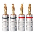 thumbnail image 1 of Conectores banana de 4 mm para audio, adaptadores de cable para altavoces, conectores banana para amplificadores de cine en casa., 1 of 8