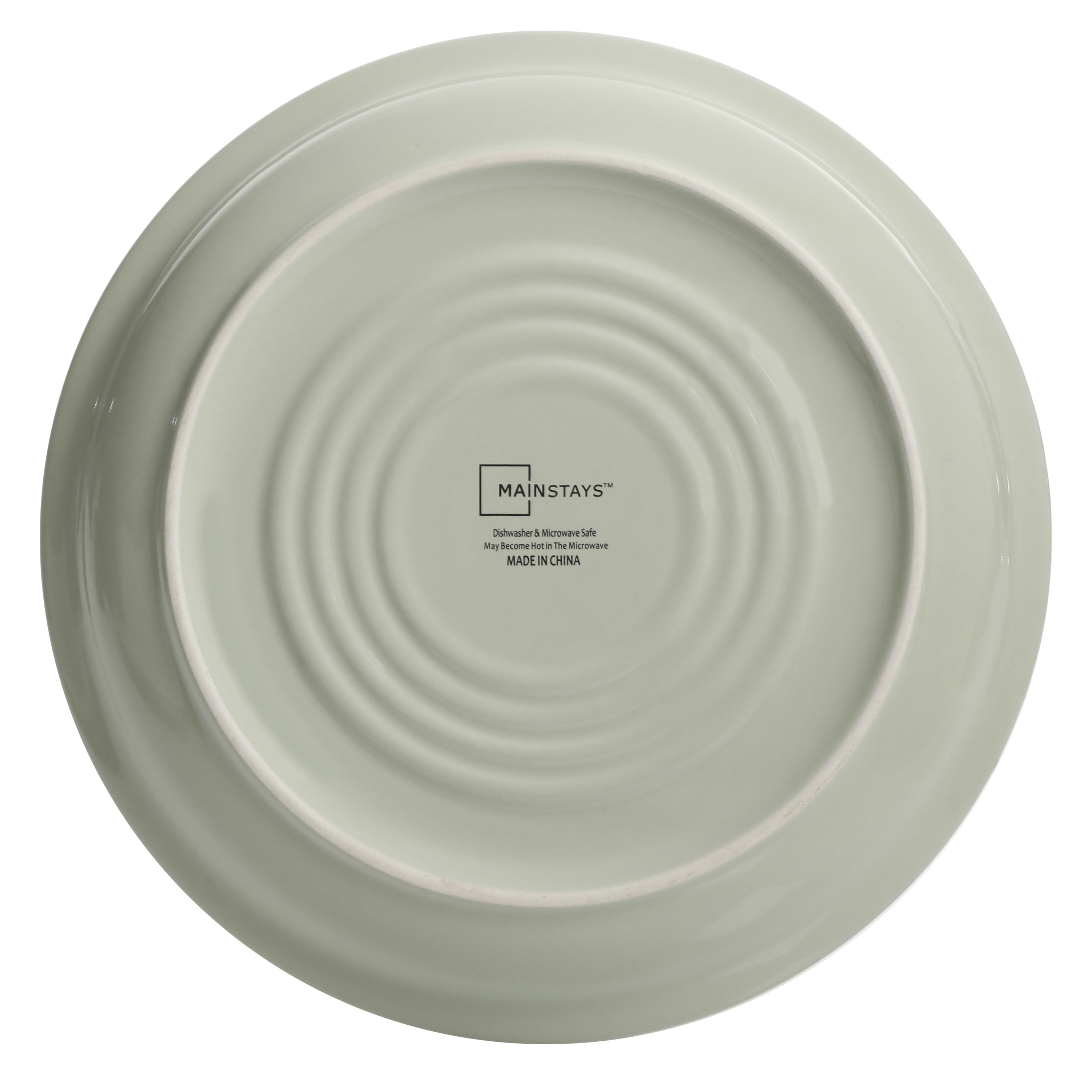 Mainstays Rainforest Green 16-Piece Stoneware Dinnerware Set