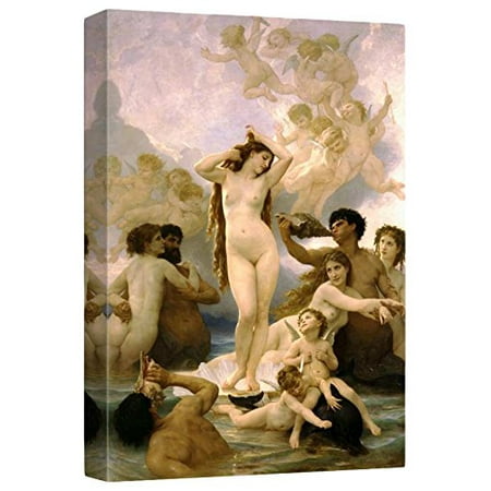 Birth Canvas - wall26 The Birth of Venus by William Adolphe Bouguereau Giclee Canvas Prints Wrapped Gallery Wall Art, Stretched & Framed, Ready to Hang, 12