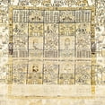 thumbnail image 1 of Ahgly Company Indoor Square Abstract Orange Brown Abstract Area Rugs, 8' Square, 1 of 6
