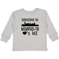thumbnail image 3 of Inktastic Memphis Tennessee Someone Loves Me Skyline Boys or Girls Long Sleeve Toddler T-Shirt, 3 of 5