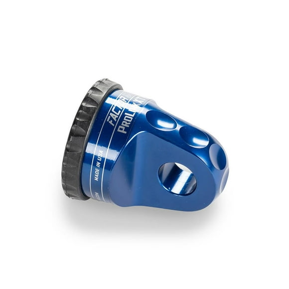 Factor 55 Winch Cable Shackle Mount 00110-02 ProLink XTV; Fits 1/2 And 5/8 Inch Shackles/D-Rings; Fits 1/4 Inch Steel Cable/Synthetic Winch Rope; 6000 Pound Load Capacity; Anodized; Blue; Aluminum