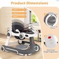 thumbnail image 2 of INFANS 6-in-1 Baby Walker, Converts Push Car to Bouncer, Rocker with Music, Lights, Adjustable Height & Speed, Activity Center, Canopy for 7-18 Months, 2 of 9