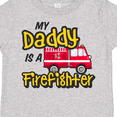 thumbnail image 4 of Inktastic My Daddy is a Firefighter with Fire Truck Boys or Girls Toddler T-Shirt, 4 of 5