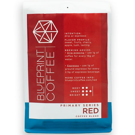 Blueprint Coffee - Primary Series: Red Filter and Espresso Blend - Whole Bean Coffee - 10oz