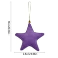 thumbnail image 3 of 5PCS Purple Five-Point Star Pendant - Elegant Decorative Star Ornament, Pendant Decor for Holidays, Birthdays, Housewarming, Home & Party Use & Festive Decor, 1pc, 3 of 6