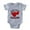 Heather Grey, variant on CafePress - Daddyslittlechamp - Cute Infant Baby Football Bodysuit