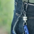 thumbnail image 5 of Washranp Magnetic Clip Fly Fishing Net Release Holder Retractor, Heavy Duty Retractable Safety Fishing Tool Ropes Steel Wire Coiled Lanyard Carabiner, 5 of 7