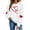 White, variant on FAWUUDO Valentines Day Shirts Women Valentine Crewneck Sweatshirts Love Heart Sweatshirt Valentine's Long Sleeve Tops Red XS