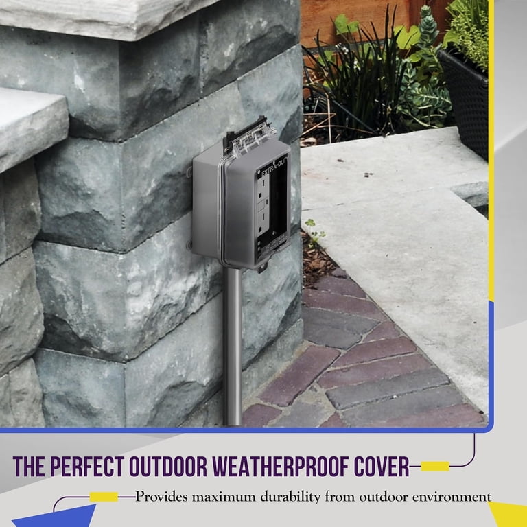 Enerlites Weatherproof Outdoor Outlet Cover, 1-Gang photo 7