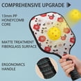 thumbnail image 4 of Pickleball Paddles Set,Pioneer Flower Floral Print Pattern Fiberglass Surface Pickleball Racket Set with 2 Indoor Outdoor Pickleball Balls and Pickleball Bag,Pickle-ball Equipment, 4 of 6