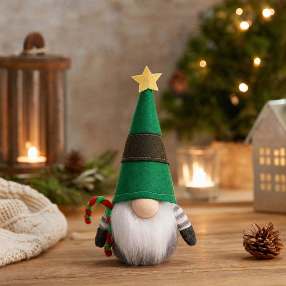 Eolstice Christmas Gnome Decorations, Handmade Swedish Tomte Figurine, Holiday Tabletop Decor for Home Shelf Mantel Christmas Winter Decoration