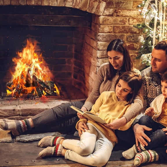 Small Ceramic Logs for Gas Fireplace, 8 Pcs Realistic Ceramic Logs for Gas Fireplace, Heat Resistant Lightweight Fake Logs for Indoor/Outdoor Fire Pits, Ventless Faux Fire Place Wood Fireplace Decor