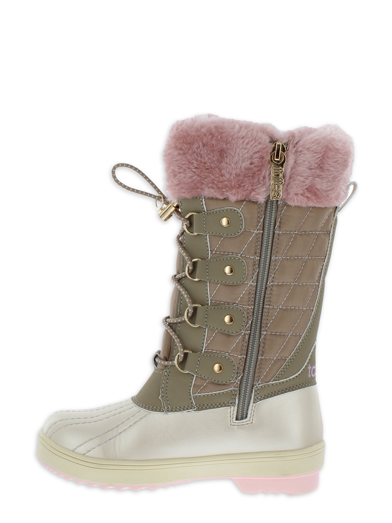 Totes Little Girl & Big Girl Shirley Snow Boot, Sizes 11-5