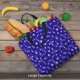 thumbnail image 5 of Fotbe Beautiful Purple Snowflakes Bolsa Tote con Estampado para Mujer, Bolsos con Cremallera, Bolsa de Hombro Casual de Gran Capacidad con Bolsillos Internos, 5 of 7