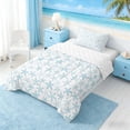 thumbnail image 2 of Manfei Watercolor Blue Starfish Twin Comforter Sets for Kids Boys and Girls, Cartoon Sealife Bedding Set, Reversible 2-Piece, 1 Comforter and 1 Pillowcase, 2 of 6