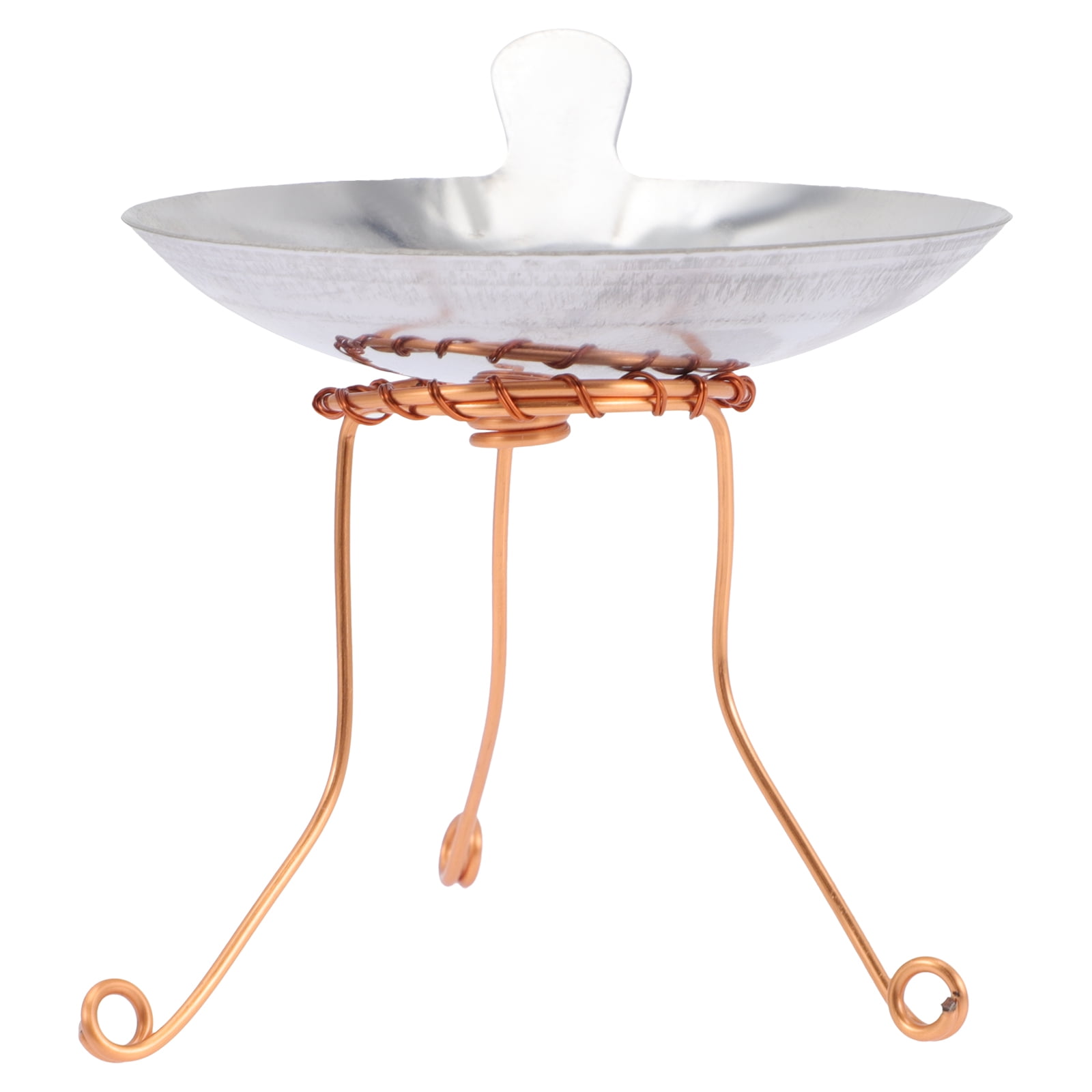 OUNONA Holder Lamp Oil Wick Diya Candle Brass Burner Incense Tealight