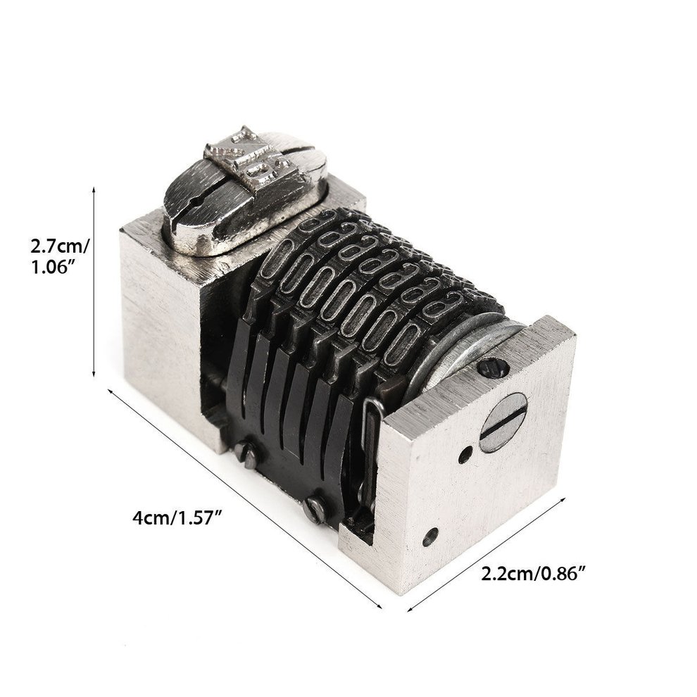 Numbering Machine 7 Digit Backward Flat Press Lead Printing Windmill Letterpress