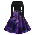 thumbnail image 2 of Halloween Dresses for Women Adult Square Neck Long Sleeve Renaissance Gothic Style Dress For Themed Party Evening Occasions, 2 of 5
