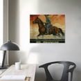 thumbnail image 4 of Orinice Horse Rider Western Fine Art Aesthetic Poster & Print Wall Painting for Classroom Kitchen Office Farmhouse Bathroom Decor Pictures Wall Art Ready to Hang Canvas Living Room Bedroom Home, 4 of 6