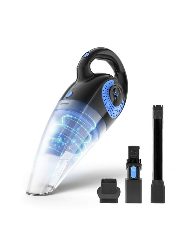 Moosoo Strong Suction handheld Vacuum, Cordless Wet Dry Hand Vacuum, Rechargeable Handy Vac for Car & Pet Hair
