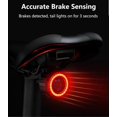 thumbnail image 2 of Smart Bike Tail Light, USB C Rechargeable Bicycle Tail Light, Auto Switch Brake Sensing Rear Bike Light, LED Bicycle Tail Light, IP5 Waterproof 6 Modes Safety Warning for Night Riding Accessories, 2 of 5