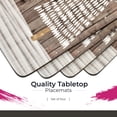 thumbnail image 2 of Pimpernel Wooden White Christmas Placemats - Set of 4, Multicolored, 2 of 7