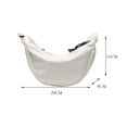thumbnail image 2 of Bolso de mujer FLhrweasw lona mensajero casual pecho monedero blanco, 2 of 5