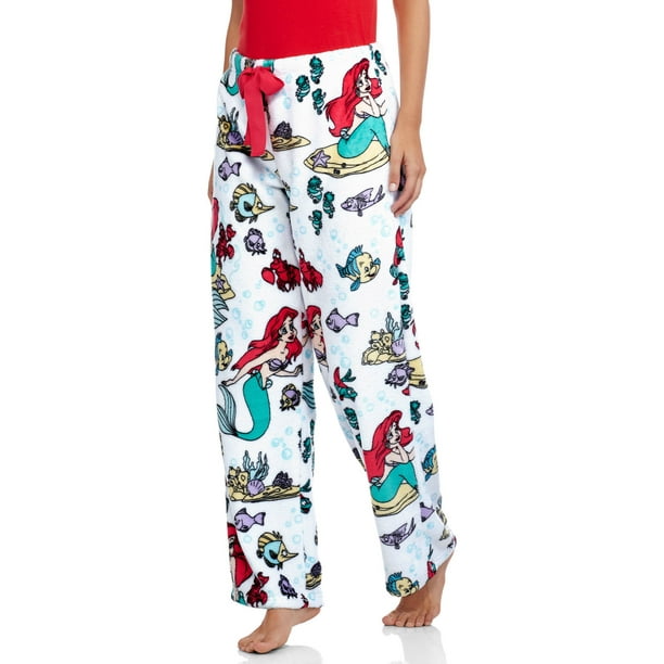 License - Disney Ariel Women's Pajama Super Minky Plush Fleece Sleep ...
