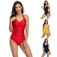 thumbnail image 1 of Maillot de Bain une Pièce Femme Triangle Couvrant le Ventre, 1 of 3