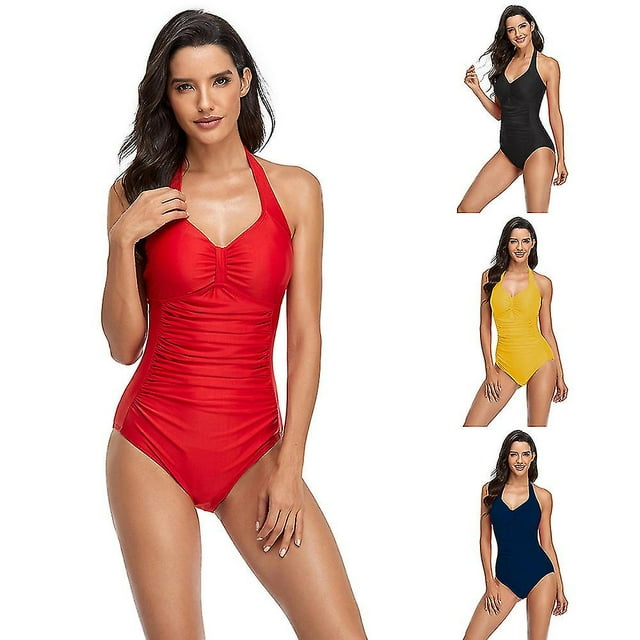 Maillot de Bain une Pièce Femme Triangle Couvrant le Ventre