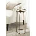 thumbnail image 6 of Kate and Laurel Pomeroy Vintage Decorative Drink Table, 11 x 11 x 24, Mirrored Glass and Antique Gold, Traditional Glam Pedestal Table with Arched Base and Round Tabletop, 6 of 6