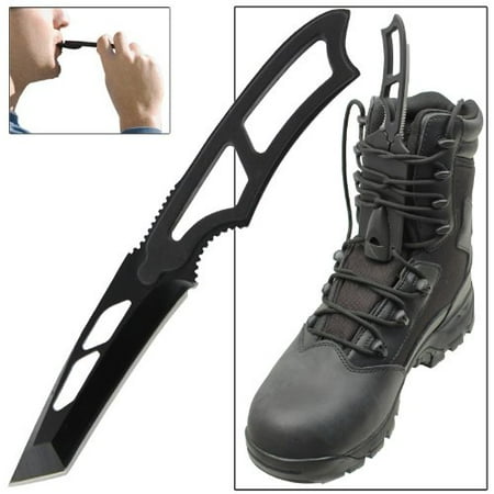 Tactical Boot Knife - Tactical Warrior Tanto Full Tang Emergency Outdoor Survival Gear Boot Knife .
