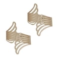thumbnail image 7 of Set of 2 Metal Wings Curtain Tiebacks – Elegant and Durable Design – Gold, 7 of 7
