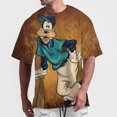 thumbnail image 3 of Camiseta con estampado 3D de Disney Goofy, nueva camiseta animada, top de verano para parejas, padres e hijos, manga corta, verano genial, 3 of 5
